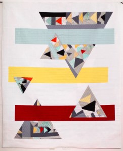 Balancing Changes - San Antonio Modern Quilt Guild 2016 Challenge Charity Quilt , view of quilt front.